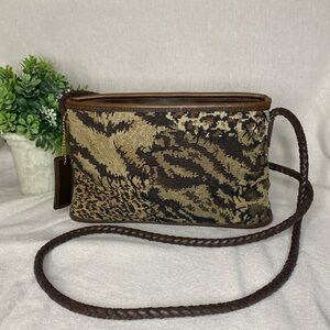 Vintage Relic Leather/Tapestry Purse